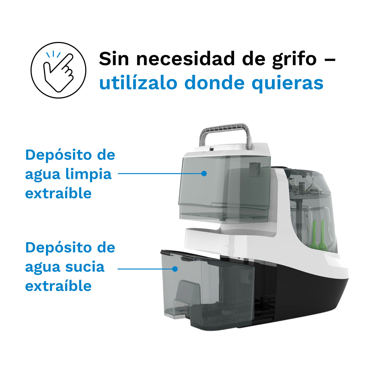 Bottle Washer Pro (lava, esteriliza e seca automaticamente)