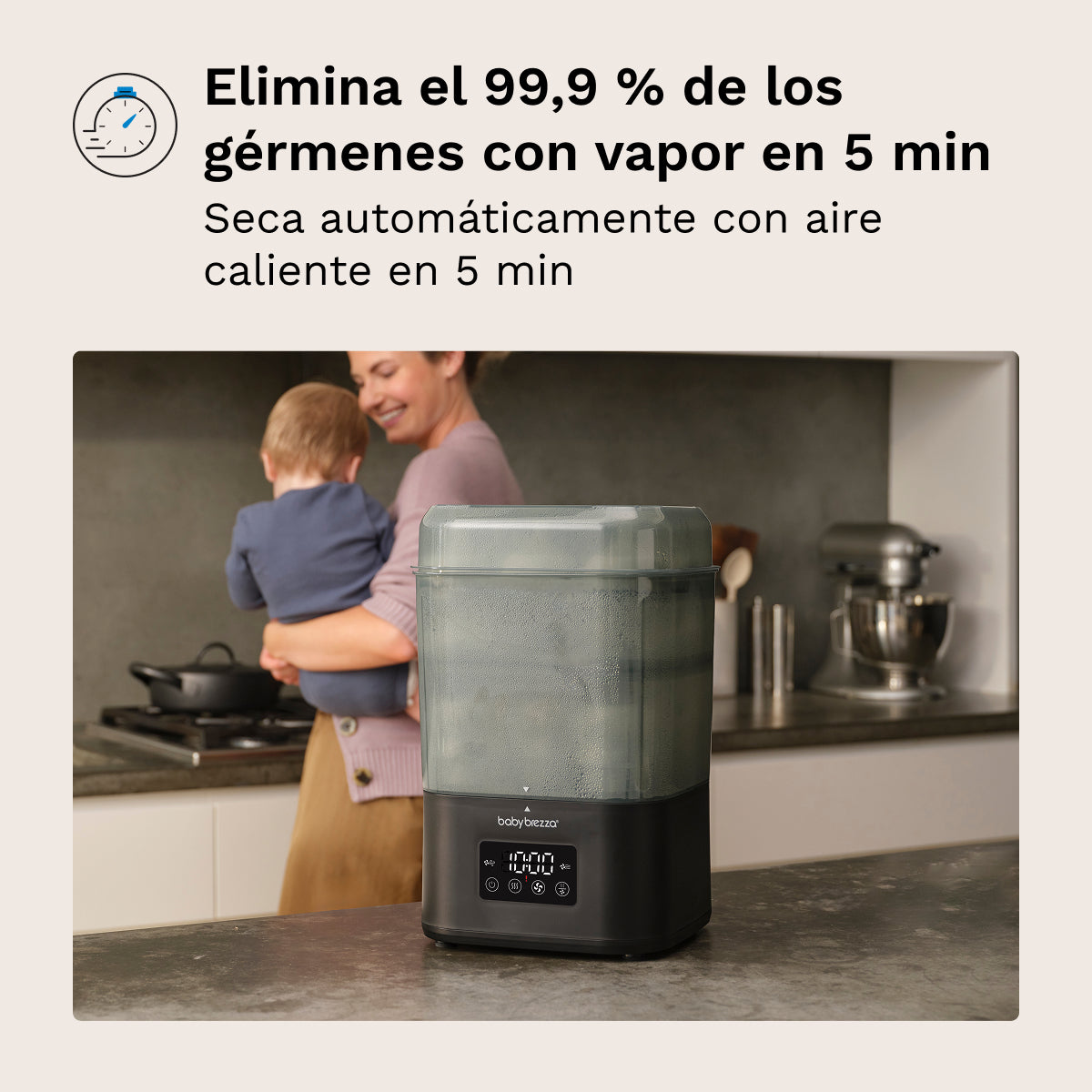 SuperQuick – Esterilizador y Secador de Biberones en 10 Minutos